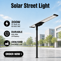 Lampadaires solaires LED monocristallins pour extérieur, contrôleur MPPT, angle de faisceau de 140°, boîtier en aluminium, certifié RoHS/CE