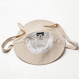Chapeau Bob Ajustable Crème avec Logo, Léger, Anti-Vent, Protection Solaire, Séchage Rapide, Casquette Décontractée de Pêche pour Femme - Product Image 6