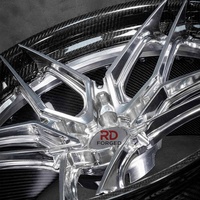 Rines de Aleación Forjados Personalizados OEM, Rines de Fibra de Carbono para Autos, 18 19 20 22 Pulgadas para BMW, Audi, Urus, C8, Tesla Model 3, C8 Corvette