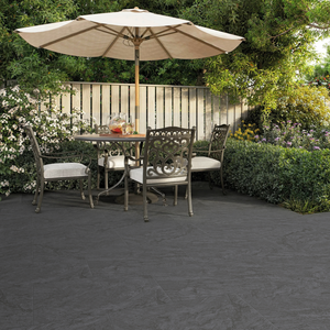 Carrelage extérieur en marbre G12620Y11 ALPS BLACK R12 avec coefficient de résistance au glissement adapté au pavage des jardins et des cours - Product Image 1