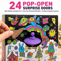 Jeu de société coloré avec jetons de dessin animé imprimés, plateau de jeu, emballage cadeau pour enfants et adultes, vente au détail