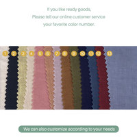 Fournisseur en gros de tissu en lin biologique 100% japonais, crêpe froissé, teinture unie, finement lavé à la pierre, pour vêtements