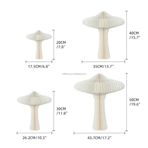 Mushroom Decor Paper Holiday Ornaments Window Display Customized Home Decorative Accessories