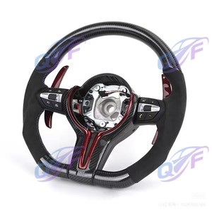 Volante Deportivo Negro M Performance en Alcántara Compatible con <span class=keywords><strong>BMW</strong></span> 320 <span class=keywords><strong>525</strong></span> F10 F20 F30 F15 F25 F07 F01, Piezas de Dirección para Automóvil - Product Image 5