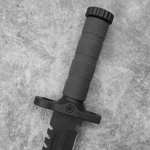 एलईडी लाइट सर्वाइवल चाकू फ्लैंट स्टिक हार्ड प्लास्टिक शेथ एडीसी आउटडोर शिकार निश्चित ब्लेड उपयोगिता चाकू डिय 4c13 - Product Image 5