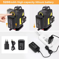 Niveau laser Fukuda, nouveau modèle, rotation à 360 degrés, auto-nivelant, horizontal et vertical, 4D, 16 lignes, MW94D-2-4GX