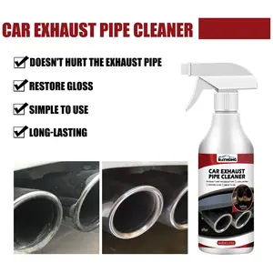 Agente de limpeza de tubo de escape de carro 60ml, spray para remoção de oxidação e deposição de carbono, manutenção de motocicletas e carros