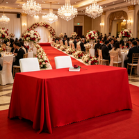 Nappe unie épaisse pour mariage, nappe rectangulaire pour hôtel, restaurant, banquet, fête, conférence – Fournisseur d'usine