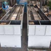 Équipement de purification de l'eau de rivière Clarificateur lamellaire avec système de floculation chimique Clarificateur lamellaire à tubes inclinés 150m3/h