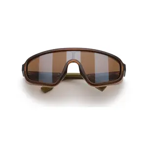 2021 브랜드 디자이너 새로운 패션 무테 벤드 다리 유행 다채로운 렌즈 여성 태양 안경 특대 차양 선글라스 2022