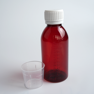 Bouteille <span class=keywords><strong>de</strong></span> médecine en plastique ambré <span class=keywords><strong>de</strong></span> 120ml 500ml avec bouchon à vis inviolable tasse à mesurer pour <span class=keywords><strong>sirop</strong></span> contre la toux vente en gros - Product Image 5