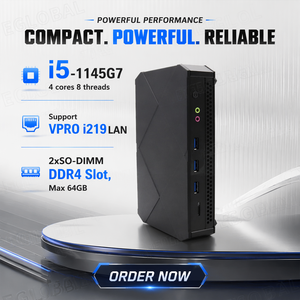 Nouveau mini PC professionnel Intel Core <span class=keywords><strong>I5</strong></span> 1145G7 CPU compatible <span class=keywords><strong>VPRO</strong></span>, LAN I219, double affichage 4K, Ethernet Gigabit, ordinateur de bureau personnalisable - Product Image 1