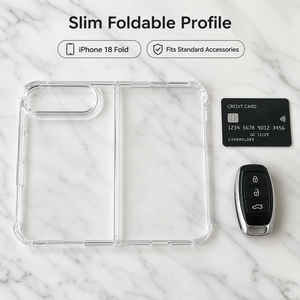 <span class=keywords><strong>Coque</strong></span> de téléphone transparente personnalisée avec logo pour <span class=keywords><strong>iPhone</strong></span> 18 Fold, antichute, hybride, fine, anti-poussière, anti-rayures, vente en gros, directement de l'usine - Product Image 3
