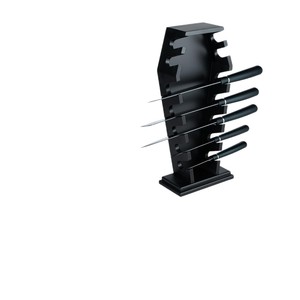 Portacuchillos de madera para Halloween, organizador de cuchillos de cocina de 7 niveles, soporte vertical gótico para cuchillos - Product Image 5