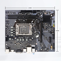 Carte mère Intel H610B4 Micro ATX compatible avec les processeurs Core I3 I5 I7 de 12e, 13e et 14e génération LGA 1700, DDR4 MAX 64 Go, SATA3.0, M.2 NVME