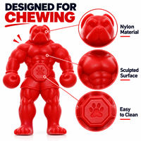 Jouet à mâcher pour chien en nylon rigide non toxique, pour chiens musclés, jouet dentaire pour chiens agressifs, pour les races de Berger Allemand