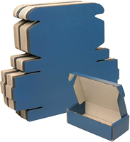 Caja de Cartón Corrugado con Cierre Automático, Caja de Cartón Plegable para Envíos por Correo, Embalaje de Regalos DIY y Envío de Paquetes Pequeños