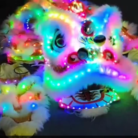 Danse du Lion chinois LED lion du sud chine Foshan dessin animé costume Performance accessoire Dragon