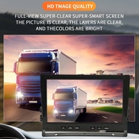 Monitor mobil LCD TFT Super lebar 10.1 inci, Monitor Video dasbor mundur untuk mobil dan mundur