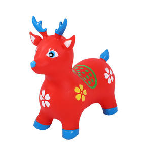 Gonflable Cerf <span class=keywords><strong>Vache</strong></span> Jouets PVC Bébé Mont Saut Animaux Flash Musique Épaissie Antidéflagrante En Gros Ballons Accessoires - Product Image 1