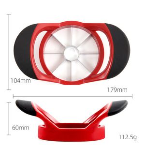 Apple Slicer 430 Stainless Steel Fruit Divider Core Separator Corer Easy To Clean Black And White - Product Image 4