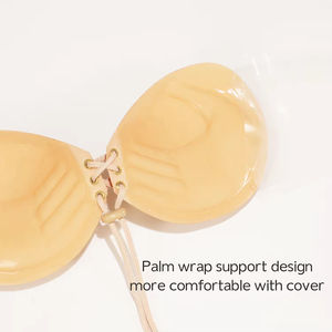 Usine en gros femmes tissu Sexy cordon Style sans couture sans bretelles soutien-gorge Invisible <span class=keywords><strong>pour</strong></span> robes licou - Product Image 6