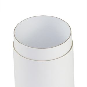 กล่องบรรจุภัณฑ์ทรงกลมขนาด 7 ซม. สำหรับใส่เทียนหรือน้ำมัน  ทำจากกระดาษแข็งสีขาว พร้อมฝาปิด - Product Image 6