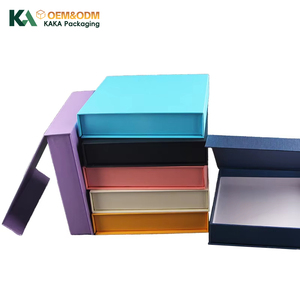 Boîte cadeau magnétique de luxe KAKA, logo personnalisé, boîte d'emballage rigide en carton avec fermeture magnétique pour vêtements, bijoux, cosmétiques - Product Image 1