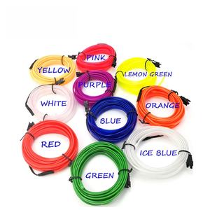 ไฟตกแต่งรถยนต์ลดราคา 1M 3M 5M สายไฟ EL สร้างบรรยากาศ แสงเย็น สำหรับตกแต่งภายในประตู คอนโซลหน้ารถ 10 สี 12V - Product Image 6