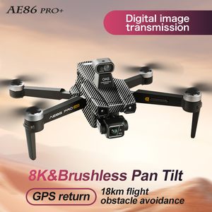 <span class=keywords><strong>Drone</strong></span> commercial professionnel AE86 PRO MAX, caméra double 8K, portée de 10 km, GPS, stabilisateur sans balais, cardan, résistance au vent, batteries - Product Image 4