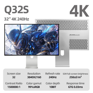 Monitor Gaming Kuycon Q32S 32 Inci 240hz dengan Waktu Respons 0.03 Ms, Refresh Rate Ultra Tinggi, Layar 4k, Dilengkapi Bracket - Product Image 2