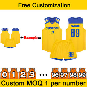 Camiseta de Baloncesto Personalizada con Logotipo, Patrón y Números, para Hombre, Transpirable, de Alta Elasticidad, Secado Rápido, Uniforme de Baloncesto de Poliéster - Product Image 3
