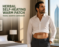 Patch auto-chauffant adhésif pour la prostate, coussinet thermique à essence végétale pour le soin des points d'acupuncture, approvisionnement direct usine, échantillon disponible sous MOQ