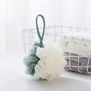 Nouvelle Offre : Boule de Douche en Maille Bicolore, Épaisse et Moelleuse, Motif Floral - Product Image 2