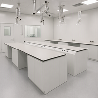 Banc de travail en acier pour laboratoire avec armoires de rangement pour produits chimiques, pour hôpitaux, écoles et ateliers