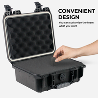 Vente en gros professionnelle RPC1112 268 * 240 * 124 mm, couleurs personnalisables, étui de transport antichoc, étui à outils en mousse personnalisée