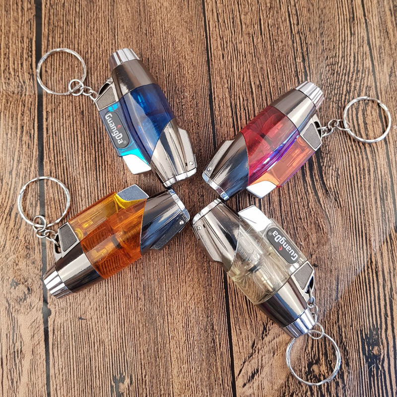 cigarette gun case with lighter Creative Turbine Gas Windproof Lighter Welding Gun... From Honorsmoke,  $9.59