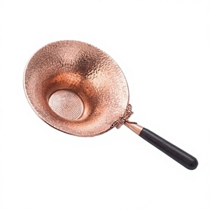 Infuseur à thé en laiton tendance avec poignée, finition brillante, fait main, pour thé en vrac, ustensile de cuisine, passoire à thé en promotion - Product Image 1