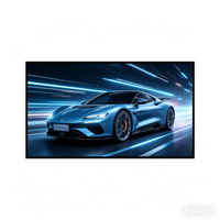 Écran publicitaire intelligent WiFi 4K ultra-fin haute luminosité avec CMS basé sur le cloud pour hall d'hôtel, anti-reflet en option