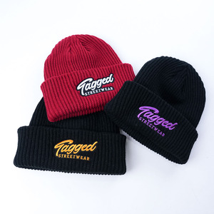 Sombreros <span class=keywords><strong>de</strong></span> invierno <span class=keywords><strong>de</strong></span> punto personalizados <span class=keywords><strong>de</strong></span> acrílico con puños, ropa <span class=keywords><strong>de</strong></span> calle bordada, gorros <span class=keywords><strong>de</strong></span> diseñador <span class=keywords><strong>de</strong></span> moda - Product Image 1