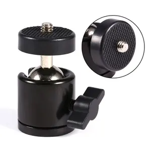 Untuk adaptor dasar GoPro 360 Universal Ball Head semi-metal braket kecil untuk GoPro 11 10 9 SJCAM AKASO DJI Insta360 Aksesori