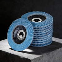 Disque à lamelles en alumine bleue pour ponçage et meulage de métaux, bois, quincaillerie et polissage avec meuleuse d'angle