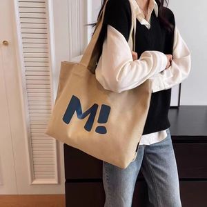 Bolso de Lona de un Solo Hombro <span class=keywords><strong>para</strong></span> Mujer, Gran Capacidad, Resistente, Bolso de Compras Simple y Versátil, Nuevo Estilo - Product Image 6