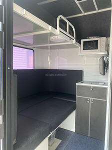 Australie nouvelle-zélande 2025 nouveau Design caravane cheval flotteur <span class=keywords><strong>2</strong></span> chevaux Angle charge remorque avec douche - Product Image 3