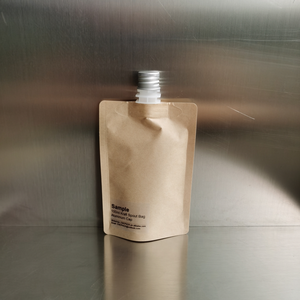 Nhôm cap Kraft túi giấy sinh thái thân thiện có thể tái chế Pouch nước hoa túi không thấm nước Refill Túi Pouch với vòi - Product Image 4