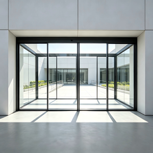 Deioux Waterproof Tempered Glass Sliding Entrance Door with Double Layer Tempered Glass for Large Opening Spaces - Product Image 1