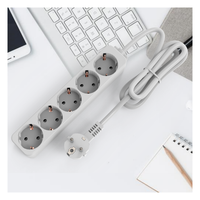 Multiprise certifiée CE GS RoHS, norme européenne, 5 prises, câble 3x1,5 mm², 1,4 mètre, pour appareils électroménagers