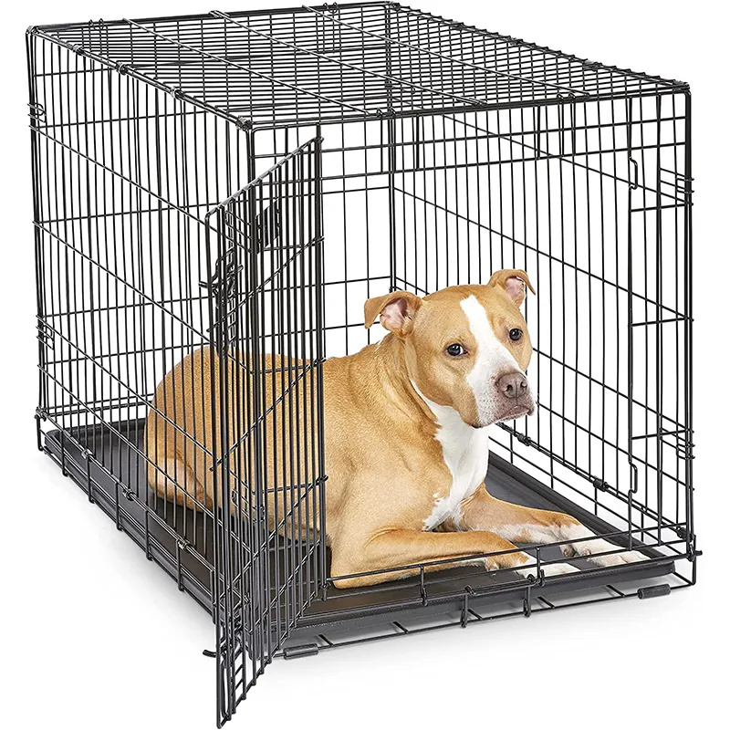 Amazon Hot Selling Hunde käfige langlebige Metall zusammen klappbare Hunde käfig Outdoor Metall Zwinger Hunde käfig für Garten