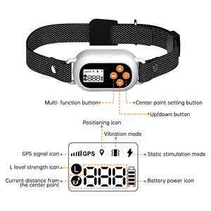 Collier de chien personnalisé étanche IPX7 avec clôture électrique GSM anti-perte <span class=keywords><strong>GPS</strong></span> rechargeable pour animaux de compagnie pour système de confinement de camping en plein air - Product Image 3