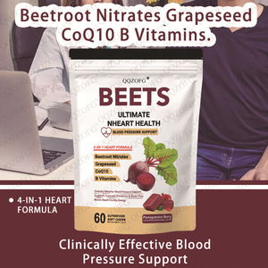 Pancar Yumuşak Çiğnenebilir Tabletler 60 Adet Yetişkin Kalp Sağlığı Desteği Enerji Fabrikadan Doğrudan - Product Image 3